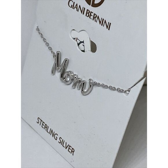 Giani Bernini Mom Pendant Necklace in Sterling Silver MSRP $85 CP687 - Picture 3 of 3